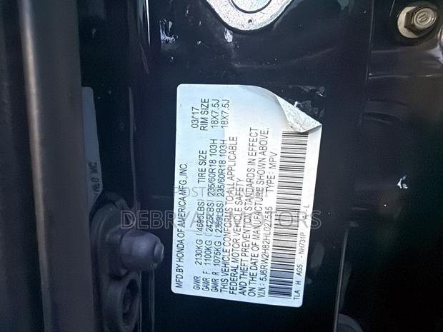 Honda CR-V EX-L 4dr SUV AWD (1.5L 4cyl CVT) 2017 Black