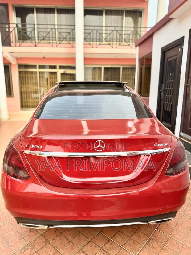 Mercedes-Benz C300 Luxury 4matic Sedan AWD (2.0L 4cyl 7A) 2017 Red