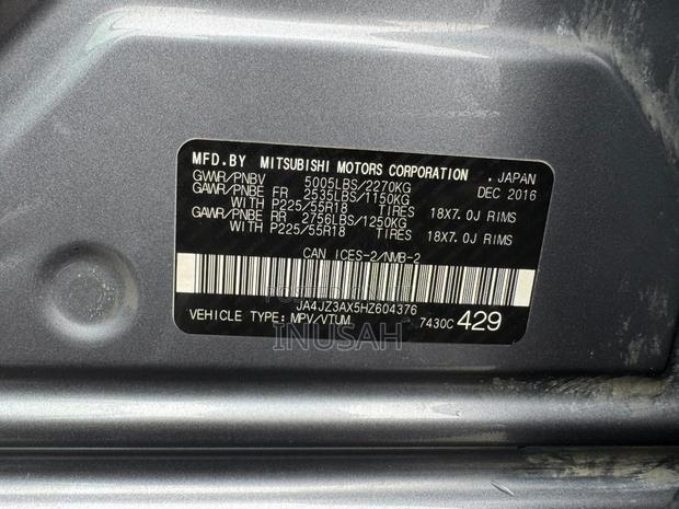 Mitsubishi Outlander SE AWC 2017 Gray