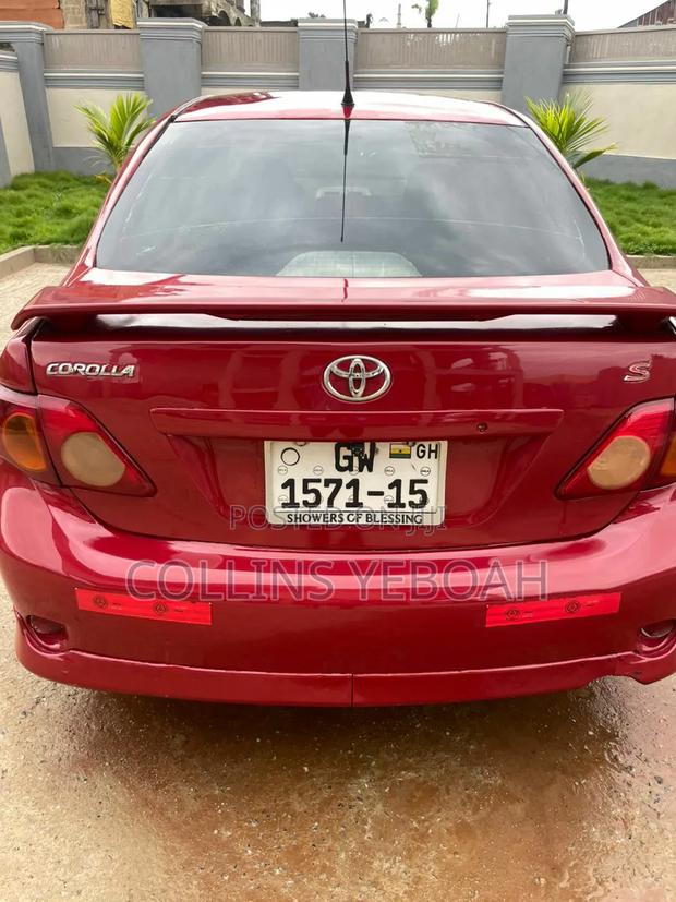 Toyota Corolla S 4dr Sedan (1.8L 4cyl 4A) 2009 Red