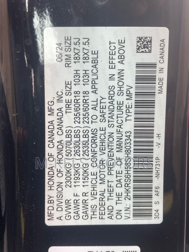 Honda CR-V EX-L AWD 2025 Black