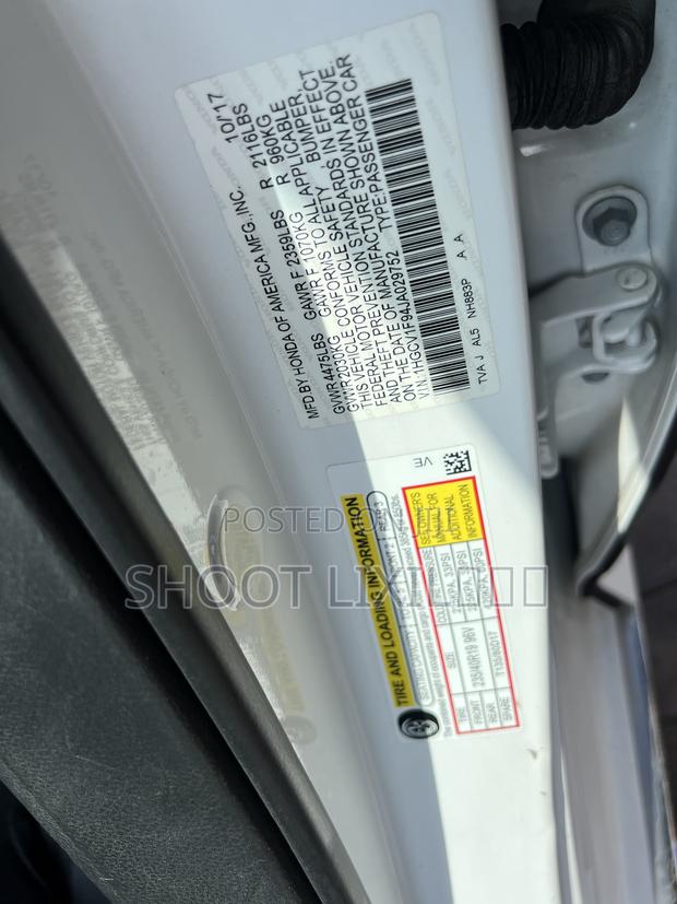 Honda Accord 2018 White