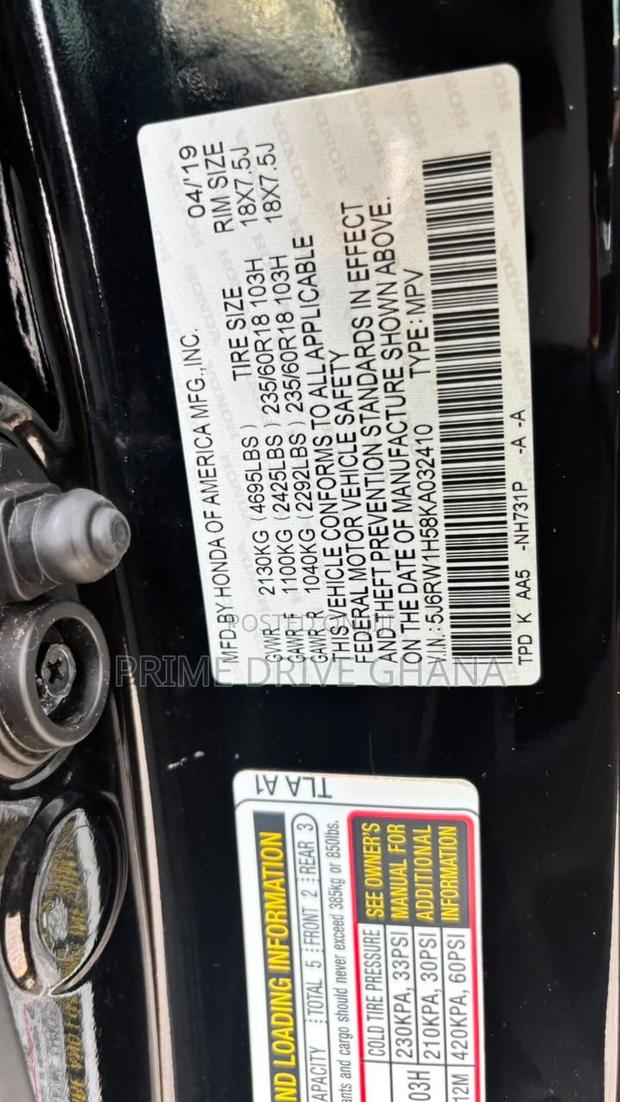 Honda CR-V EX AWD 2019 Black