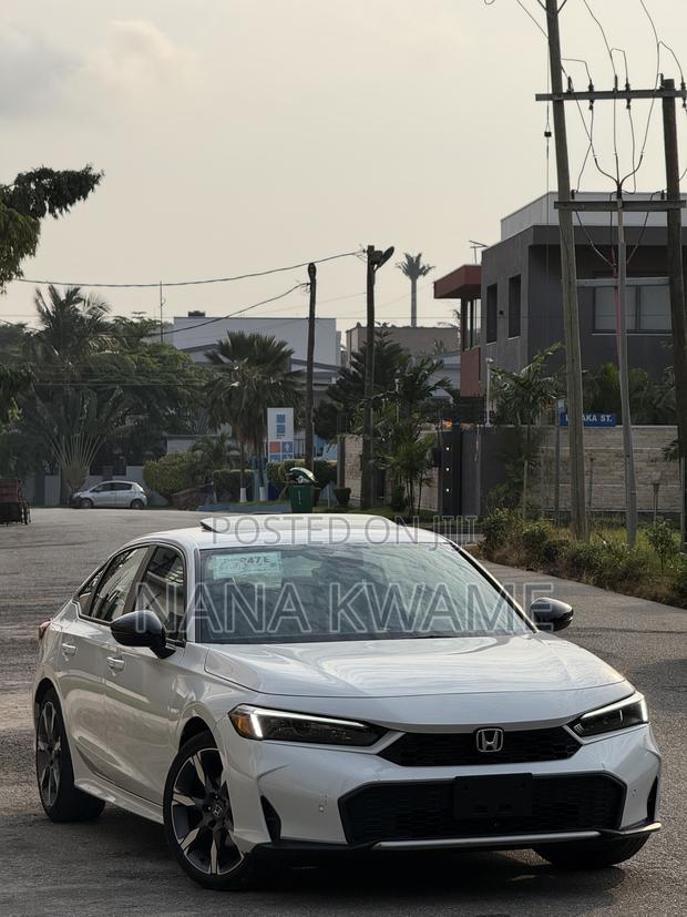 Honda Civic Sport Touring Hybrid Sedan 2026 White