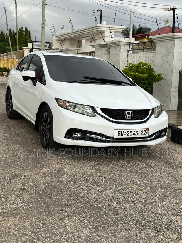 Honda Civic EX-L w/Navigation 4dr Sedan (1.8L 4cyl CVT) 2015 White