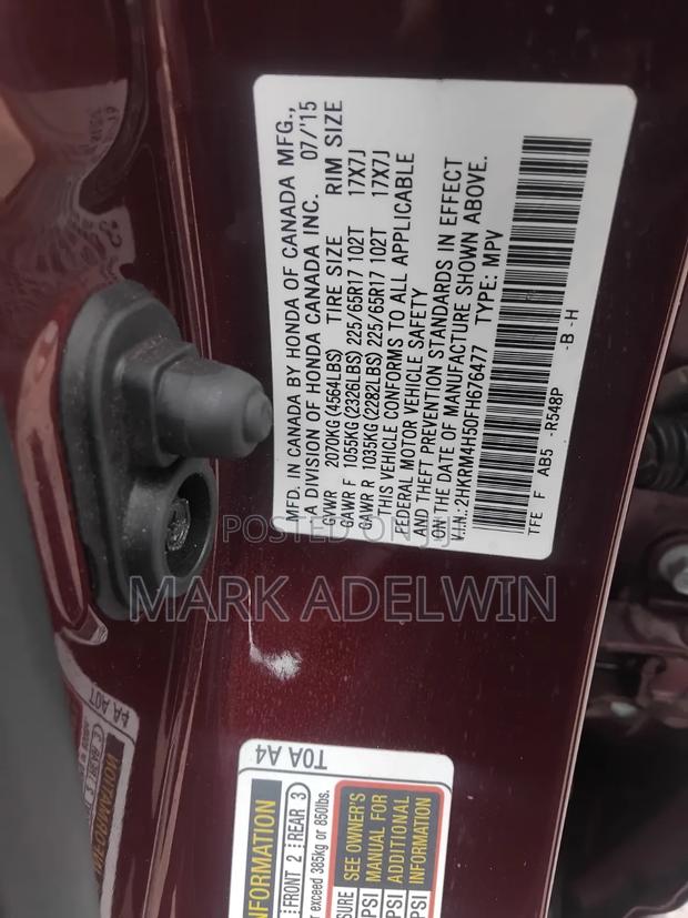 Honda CR-V 2015 Red