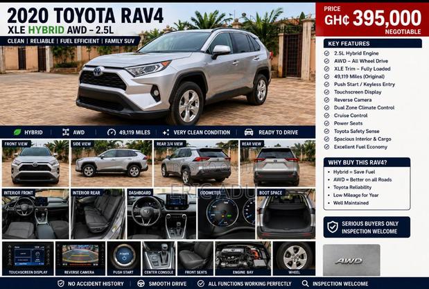 Toyota RAV4 XLE AWD 2020 Gray