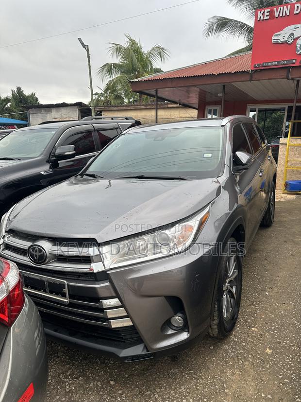 Toyota Highlander XLE 4x4 V6 (3.5L 6cyl 8A) 2018 Gray