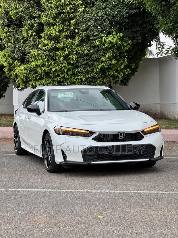 New Honda Civic Sport Hybrid Sedan 2026 White
