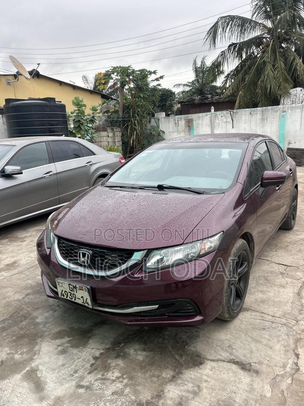 Honda Civic LX 4dr Sedan (1.8L 4cyl 5M) 2014 Burgundy