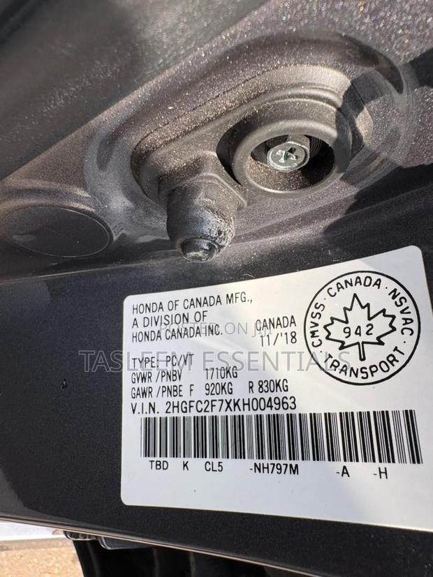 Honda Civic EX Sedan 2019 Gray
