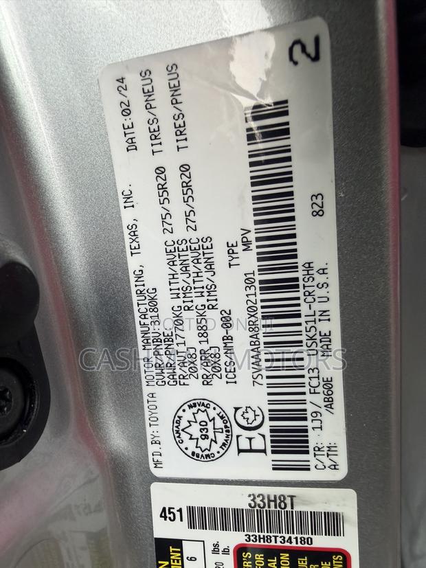 Toyota Sequoia TRD Pro 4WD 2024 Silver
