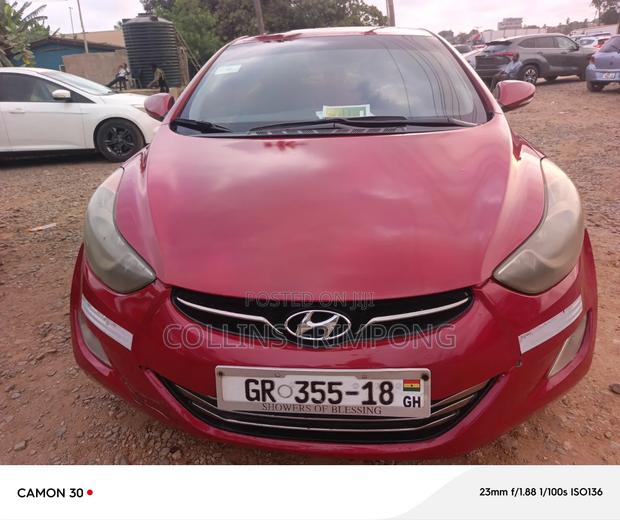 Hyundai Elantra GLS Sedan FWD (1.8L 4cyl 6M) 2013 Red