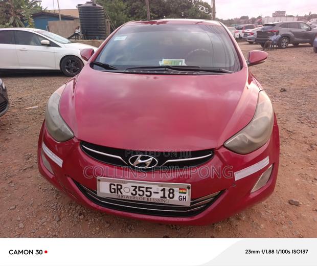 Hyundai Elantra GLS Sedan FWD (1.8L 4cyl 6M) 2013 Red